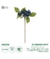 GloboStar® Artificial Garden BLUBERRIES FRUIT BRANCH 21434 Τεχνητό Διακοσμητικό Κλαδί Μπλε Μύρτιλο  Y30cm